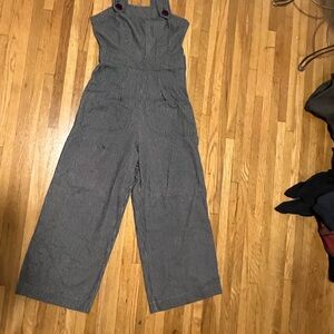 Rockabilly Coveralls Jumpsuit Retro Vintage Sz Medium Pinup VLV Rosie Marilyn